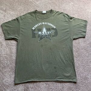 VTG 00’s / Y2K Harley Davidson Cabo San Lucas Army Green Tee